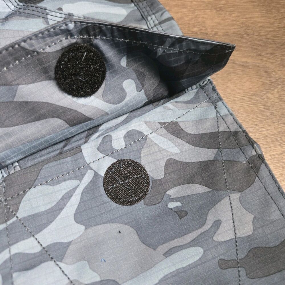 AFTCO Fishing Shorts Men's 32 Blue Camo Ripstop Utility Cargo Outdoor Shorts - Picture 3 of 15